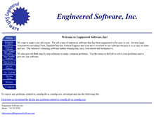 Tablet Screenshot of engineeredsoftware.com